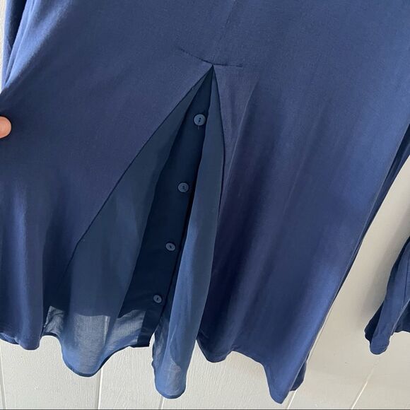 Logo By Lori Goldstein Chiffon Detail Tunic Top - Picture 3 of 9